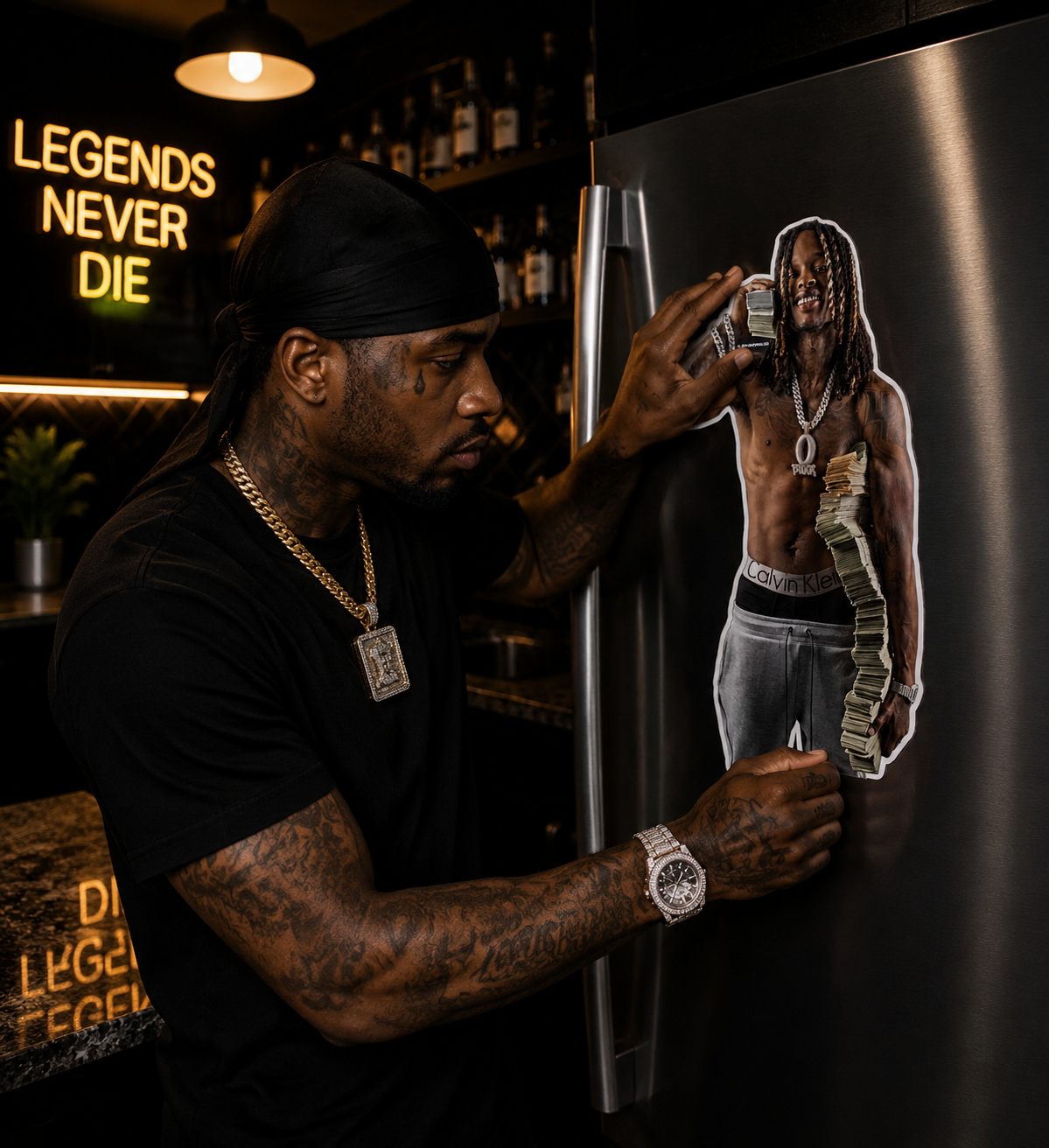 King Von Custom Magnet