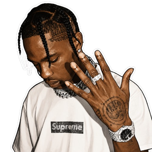 Travis Scott Custom Magnet #1